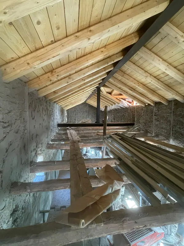 Rifacimento copertura in legno su sottotetto in pietra – lavori Edil Driza