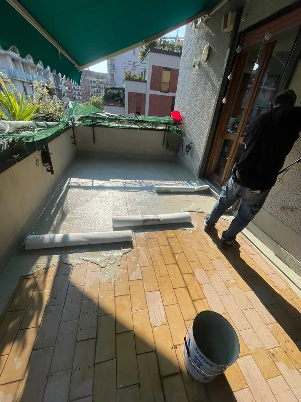 Impermeabilizzazione di balcone con guaina liquida – lavori Edil Driza